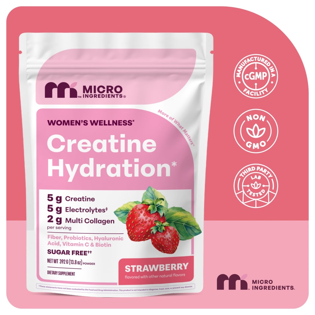Creatine Hydration Powder 392g Strawberry Flavor